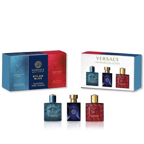 versace men's trio miniature set 2020 15ml|Men's Miniature Collection .